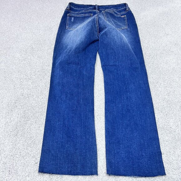 Special A Jeans Women’s Blue Straight Leg Distressed Pockets Size 9 NWT - Picture 9 of 12
